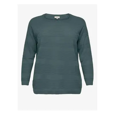 Green Women's Ribbed Sweater ONLY CARMAKOMA Airplain - Women