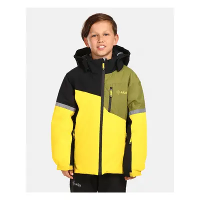 Boys' ski jacket Kilpi FERDEN-JB Yellow