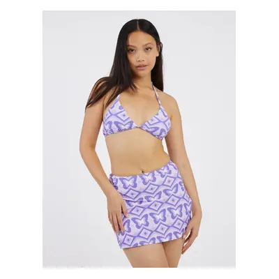 Light purple women's swimwear top Noisy May Smiley - Women