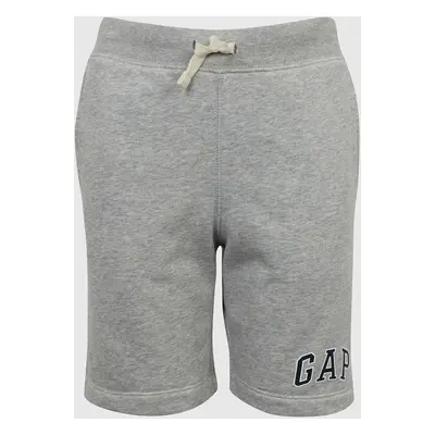 Grey boys' shorts sweatpants logo GAP