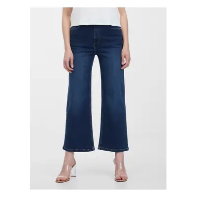 Orsay Dark Blue Women Cropped Flared Fit Jeans - Women