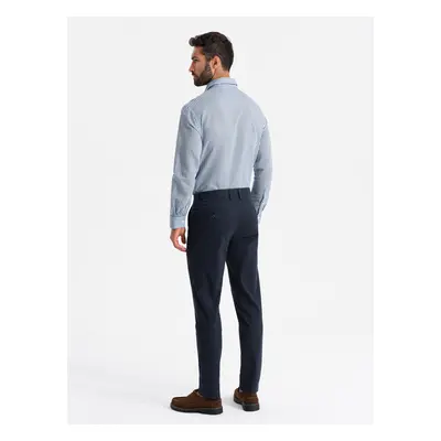 Ombre Men's uniform REGULAR FIT chino pants - navy blue