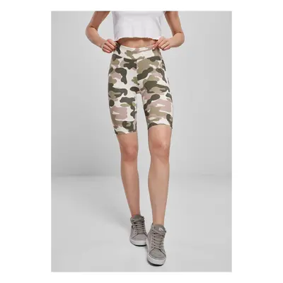 Women's High Waisted Shorts Camo Tech Cycle Dukrose camo