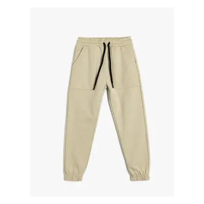 Koton Jogger Sweatpants with Pockets and Tie Waist