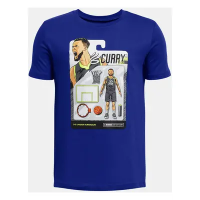 Under Armour T-Shirt Curry Animated Tee 1-BLU - Boys