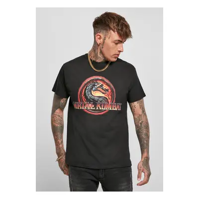 Black T-shirt with Mortal Kombat logo