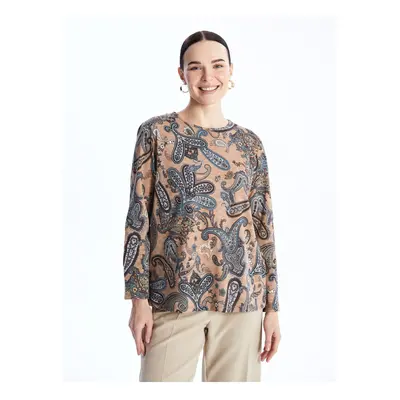 LC Waikiki Crew Neck Floral Long Sleeve Women's Blouse