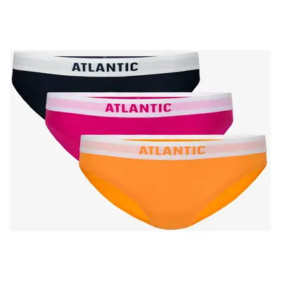 Women's Bikini Panties ATLANTIC 3Pack - navy blue, pink, orange