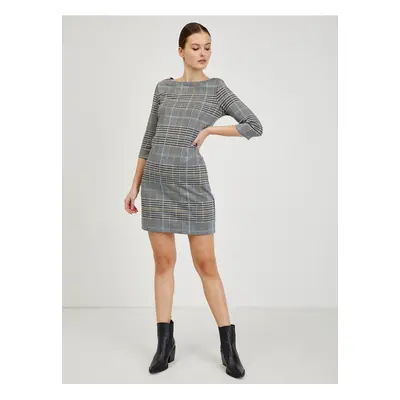 Grey ladies checkered dress ORSAY - Ladies