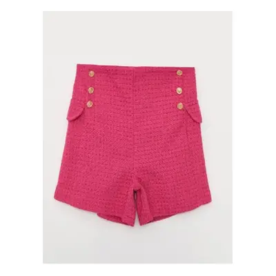 LC Waikiki Self-patterned Girls' Shorts with Elastic Waistband