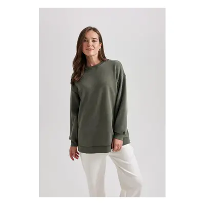 DEFACTO Regular Fit Crew Neck Sweatshirt Tunic