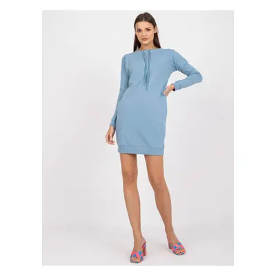 Basic dusty blue sports dress