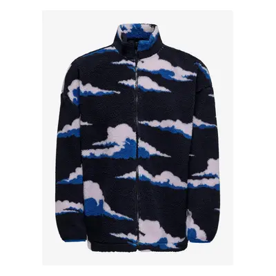 Dark Blue Men's Patterned Sweatshirt ONLY & SONS Remy - Men