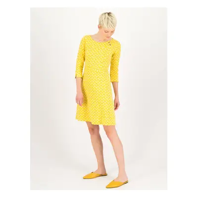 Yellow Women Patterned Dress Blutsgeschwister - Women