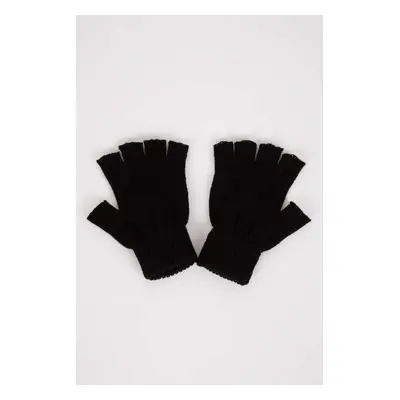 DEFACTO Men's Cropped Knitted Gloves