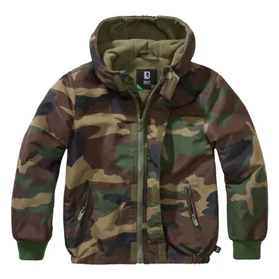 Children's windbreaker Frontzip woodland