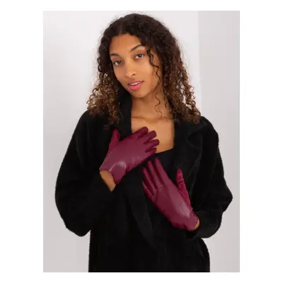 Women's touch gloves burgundy