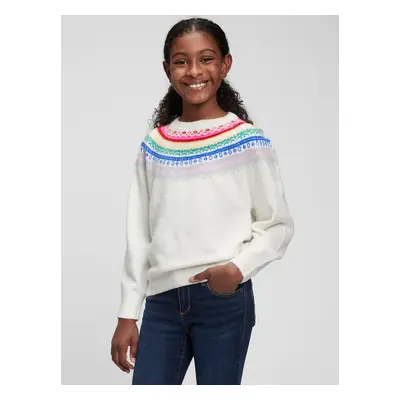 GAP Children's sweater with colorful pattern - Girls