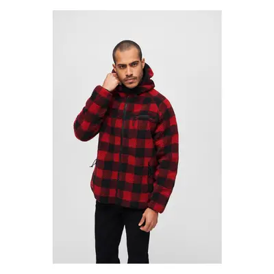 Teddyfleece Worker Jacket red/black