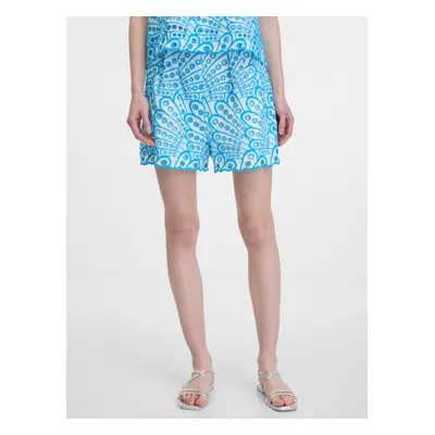 Orsay Blue women's patterned shorts - Women's