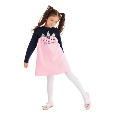 Lány ruha Denokids CFF-20S1-091/Navy Blue, Pink