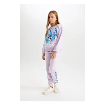 DEFACTO Girls Disney Lilo & Stitch Elastic Waist Standard Fit Jogger Sweatpants