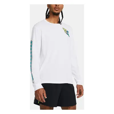 Under Armour T-Shirt UA RUN ANYWHERE LS-WHT - Men