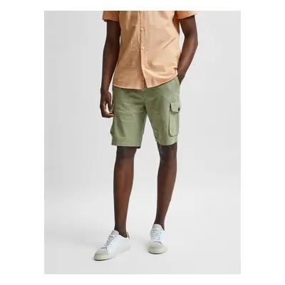 Light Green Shorts with Pockets Selected Homme Marcos - Men