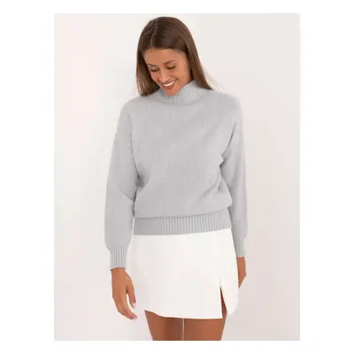 Light grey turtleneck sweater