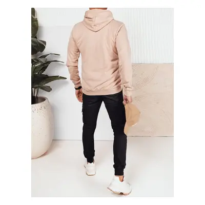 Men's beige sweatshirt with Dstreet print