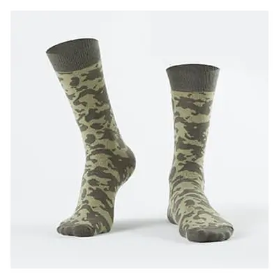 Khaki camo men's socks