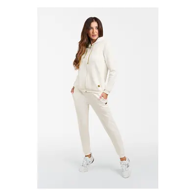 Women's long trousers - ecru