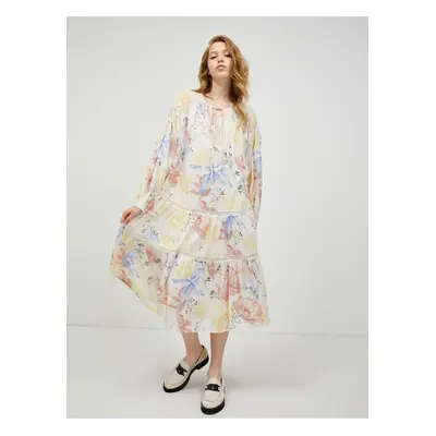 Vero MODA Sally Cream Floral Dress