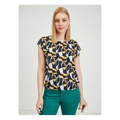 Yellow-blue women's patterned T-shirt ORSAY - Women