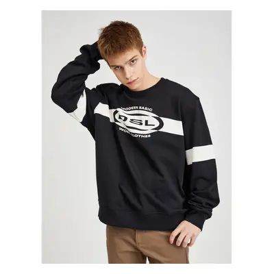 Black Men's Sweatshirt Diesel - Men