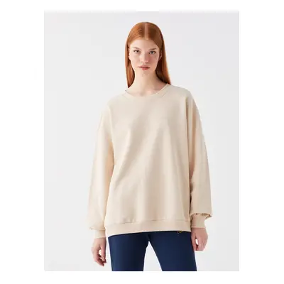 LC Waikiki Crew Neck Plain Long Sleeve Oversize Women's Sweatshirt