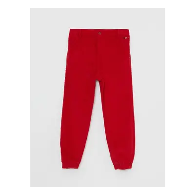 LC Waikiki Basic Velvet Girl's Jogger Trousers with Elastic Waist