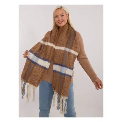 Brown long women's scarf