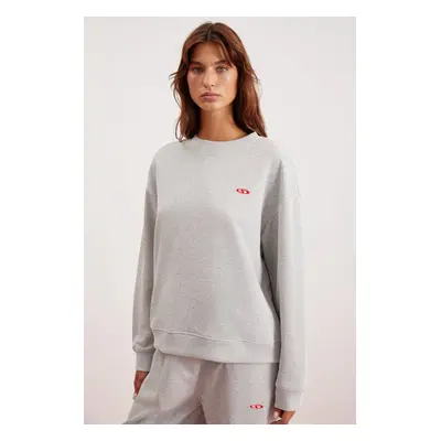 GRIMELANGE LEONA Oversize Gray Sweatshirt