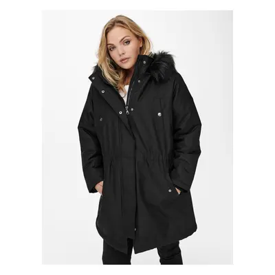 Black women's winter parka ONLY CARMAKOMA Irena