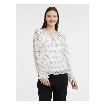 Orsay White Lady's polka Dot Blouse - Women