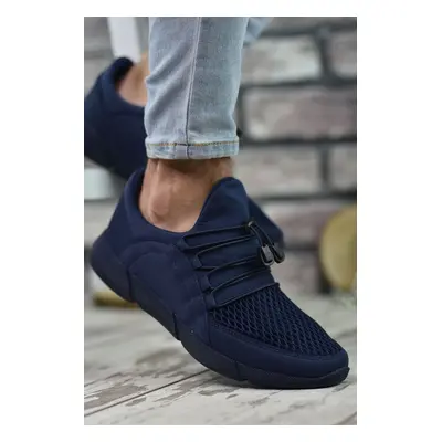 Riccon Navy Blue Men's Sneakers