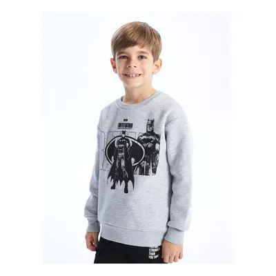 LC Waikiki Crew Neck Batman Printed Long Sleeve Boy's Sweatshirt