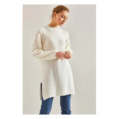 Bianco Lucci Women's Turtleneck Knitwear Dress