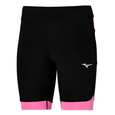 Women's shorts Mizuno BG3000 Mid Tight Black/Wild Orchid