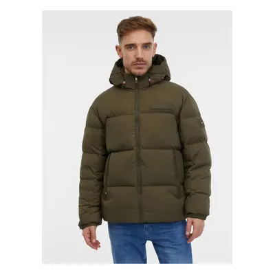 Khaki Men's Down Jacket Tommy Hilfiger New York - Men's