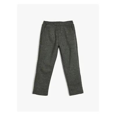 Koton Basic Sweatpants with Pocket Detail and Elastic Waist