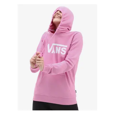 Pink Womens Hoodie VANS Classic V - Women