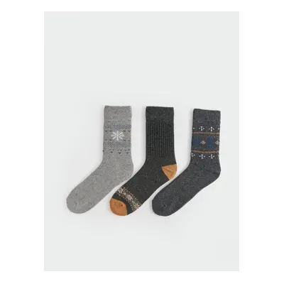 LC Waikiki Patterned Men's Socks 3-Piece