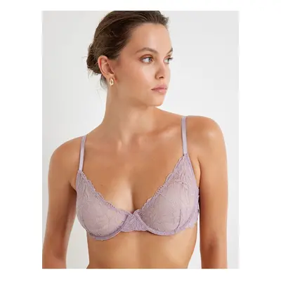 Koton Lace Bra Transparent Underwire Non-Padded